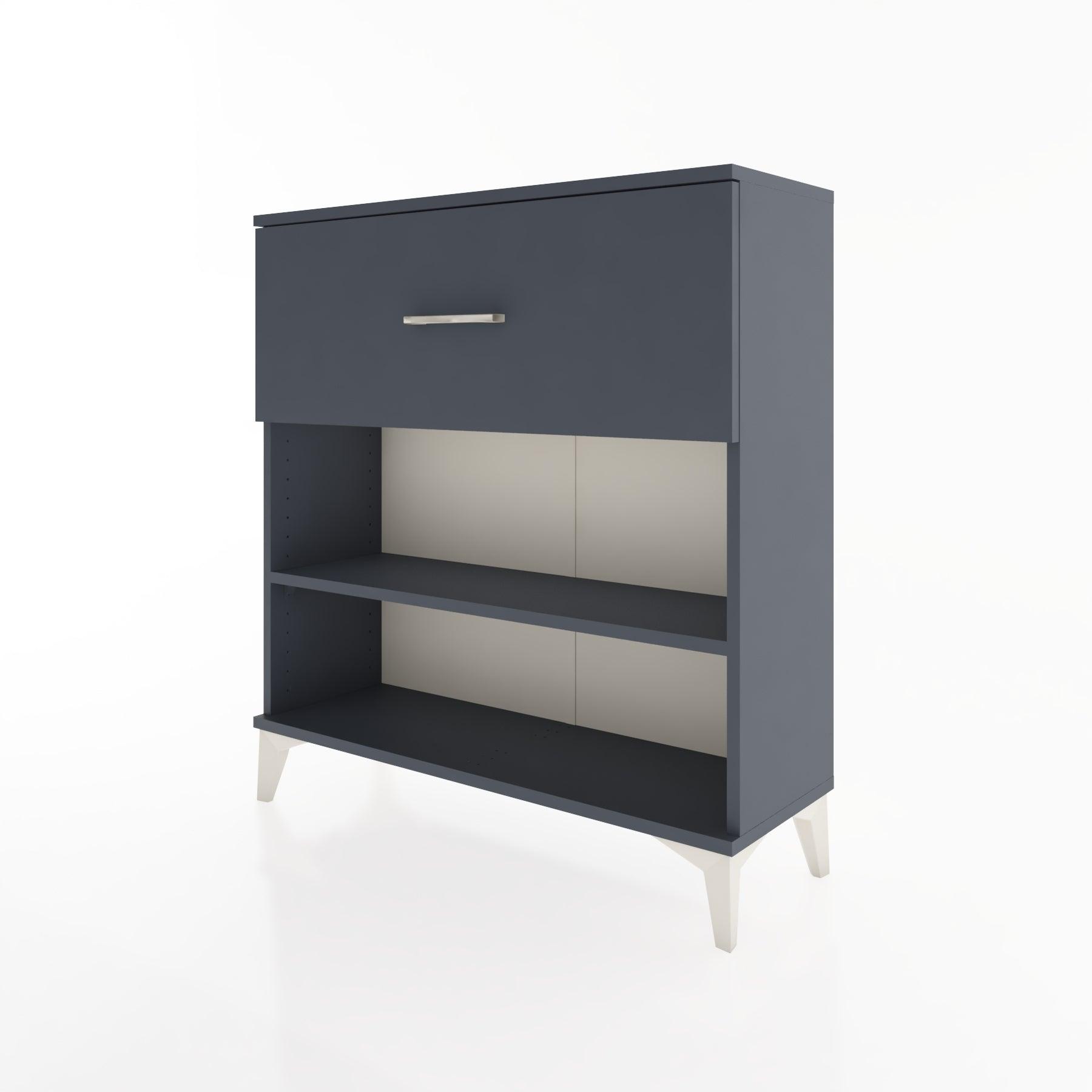 Woodntry Modular Dresser Anthracite 88x30x84 cm with Drawers and Shelves CR17-2