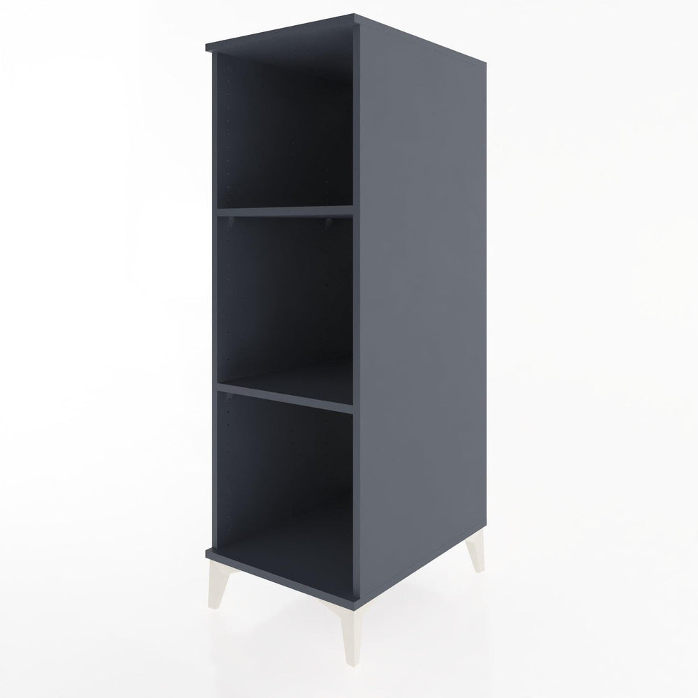 Woodntry Modüler Dolap Antrasit 44x30x122 cm Raflı R67-2