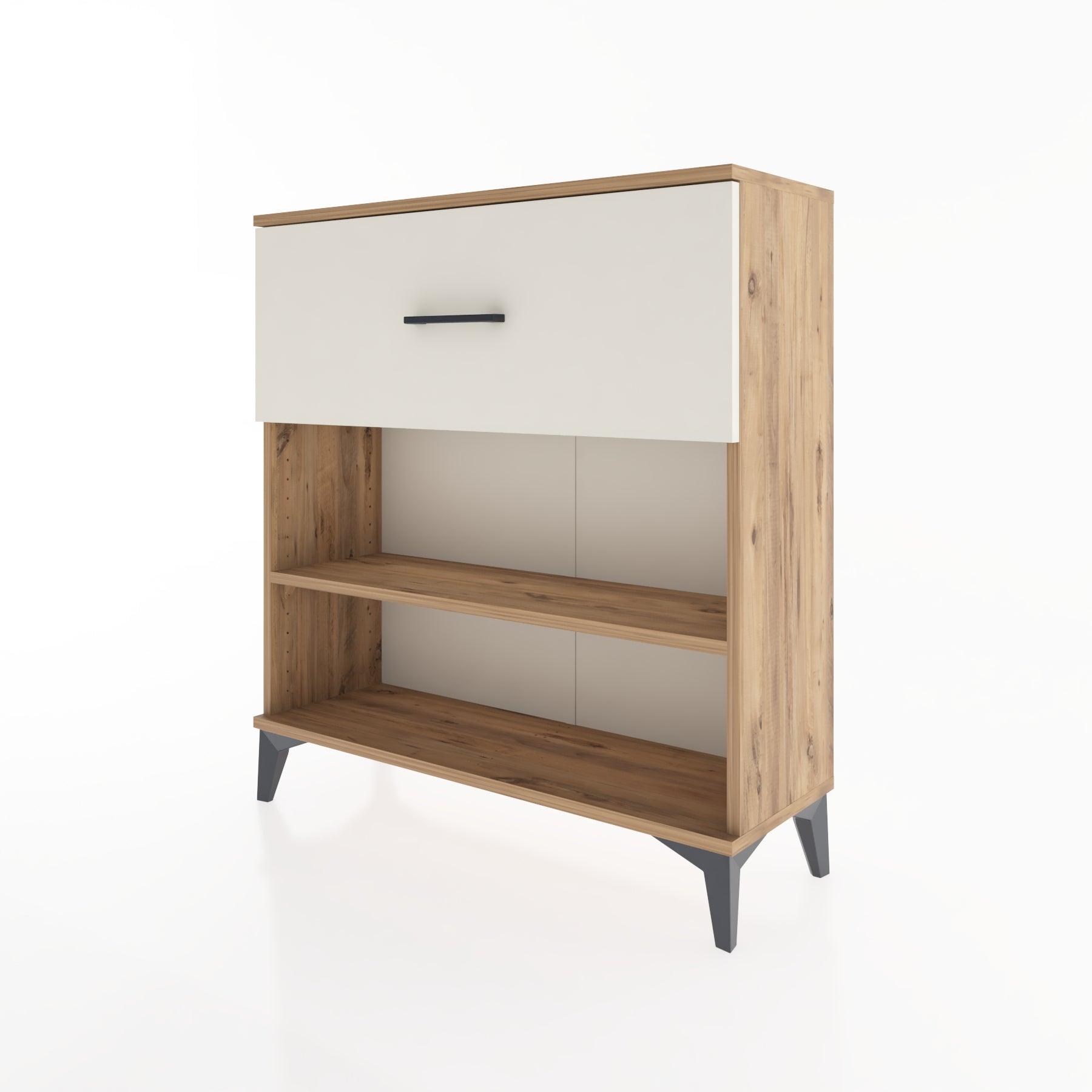 Woodntry Modular Dresser Pine 88x30x84 cm with Drawers and Shelves CR17-3