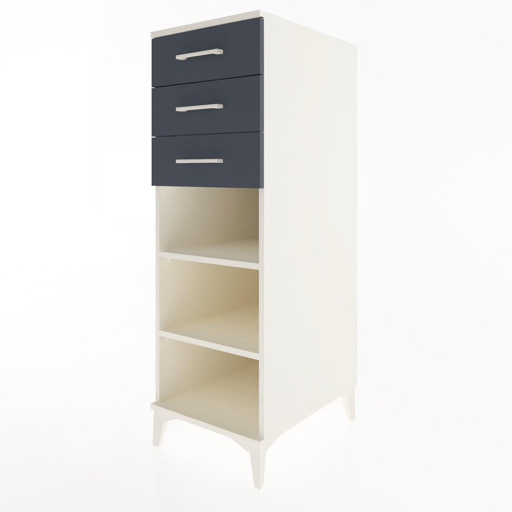 Woodntry Modular Cabinet Moonstone 44x59x122 cm with Drawers and Shelves CR118-1