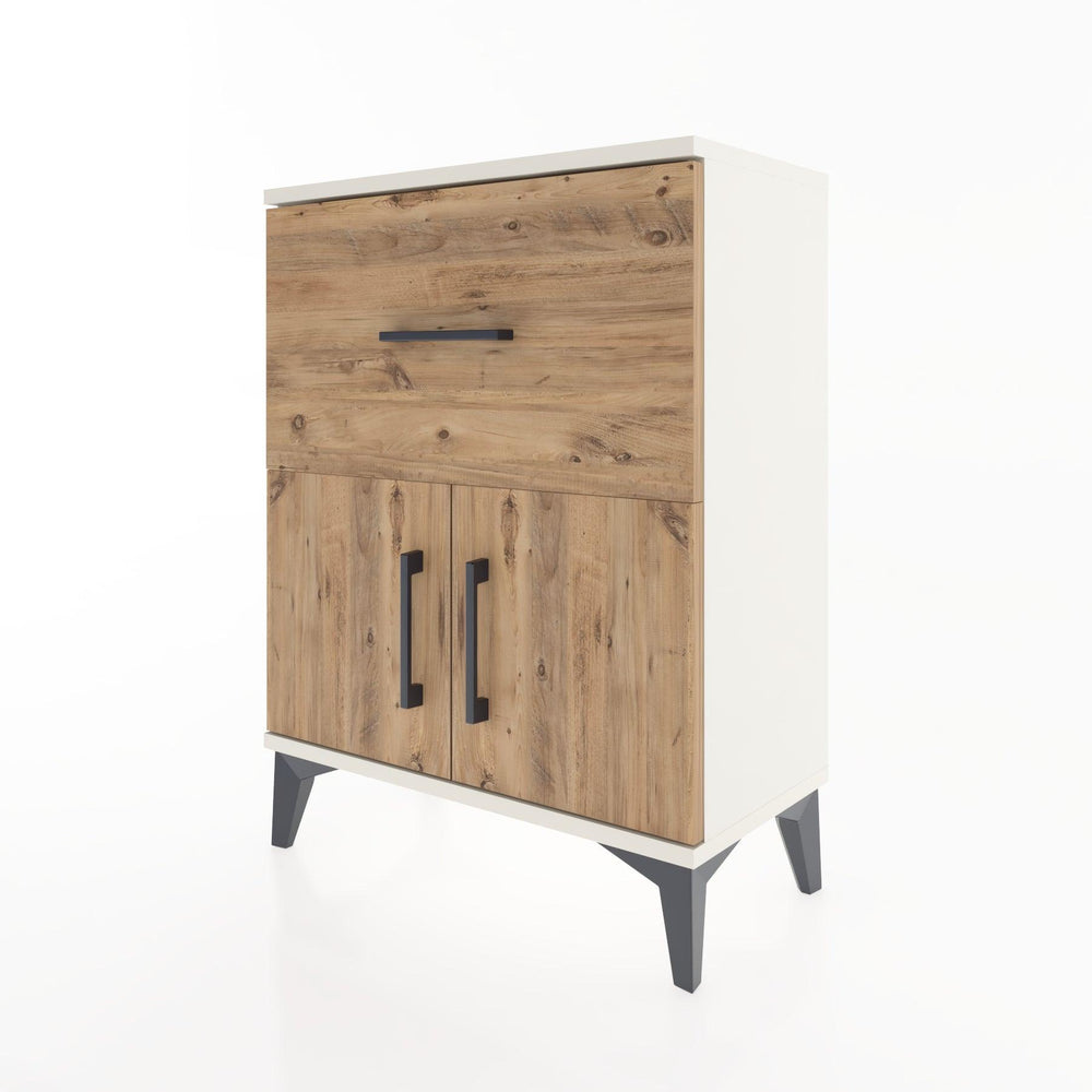 Woodntry Modular Nightstand Moonstone 60x30x68 cm with Cover and Drawer KC18-1
