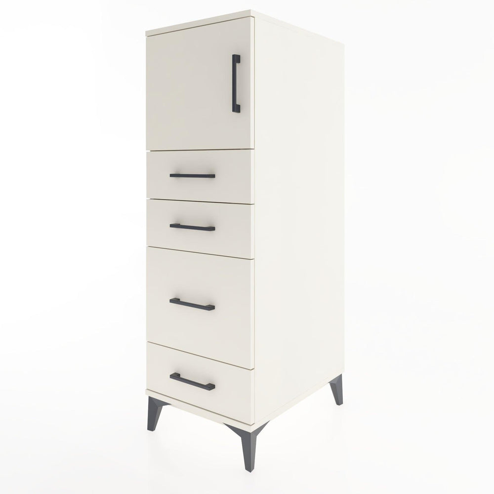 Woodntry Modular Cabinet Moonstone 44x30x122 cm with Doors and Drawers KC18-1