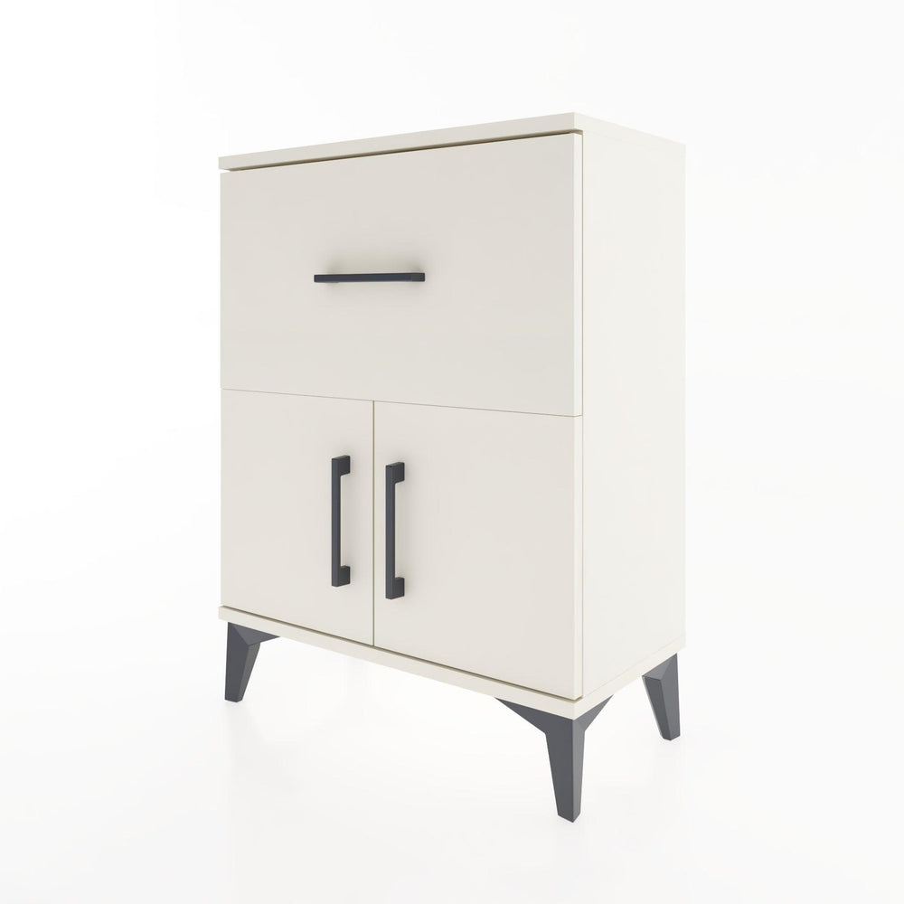 Woodntry Modular Nightstand Moonstone 60x30x68 cm with Cover and Drawer KC18-1