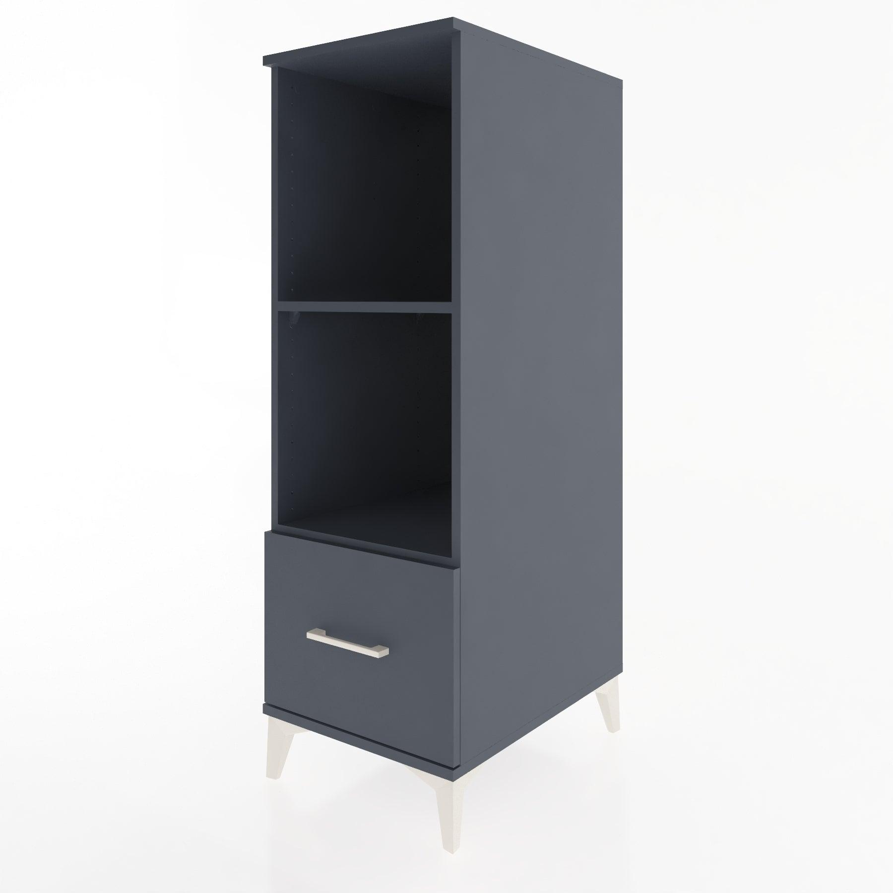 Woodntry Modular Cabinet Anthracite 44x30x122 cm with Drawers and Shelves CR68-2