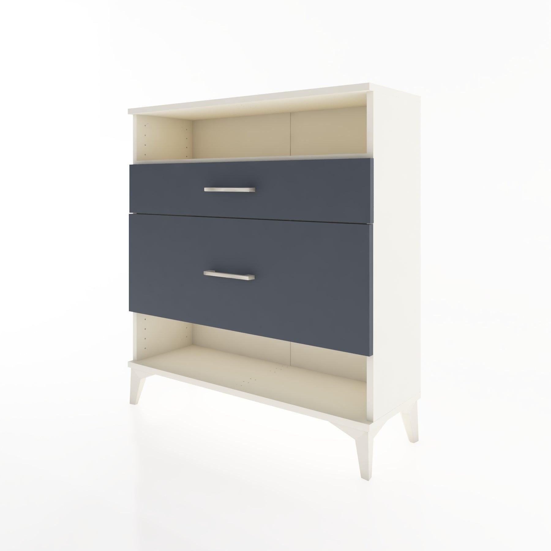 Woodntry Modular Dresser Moonstone 88x30x84 cm with Drawers and Shelves CR19-1