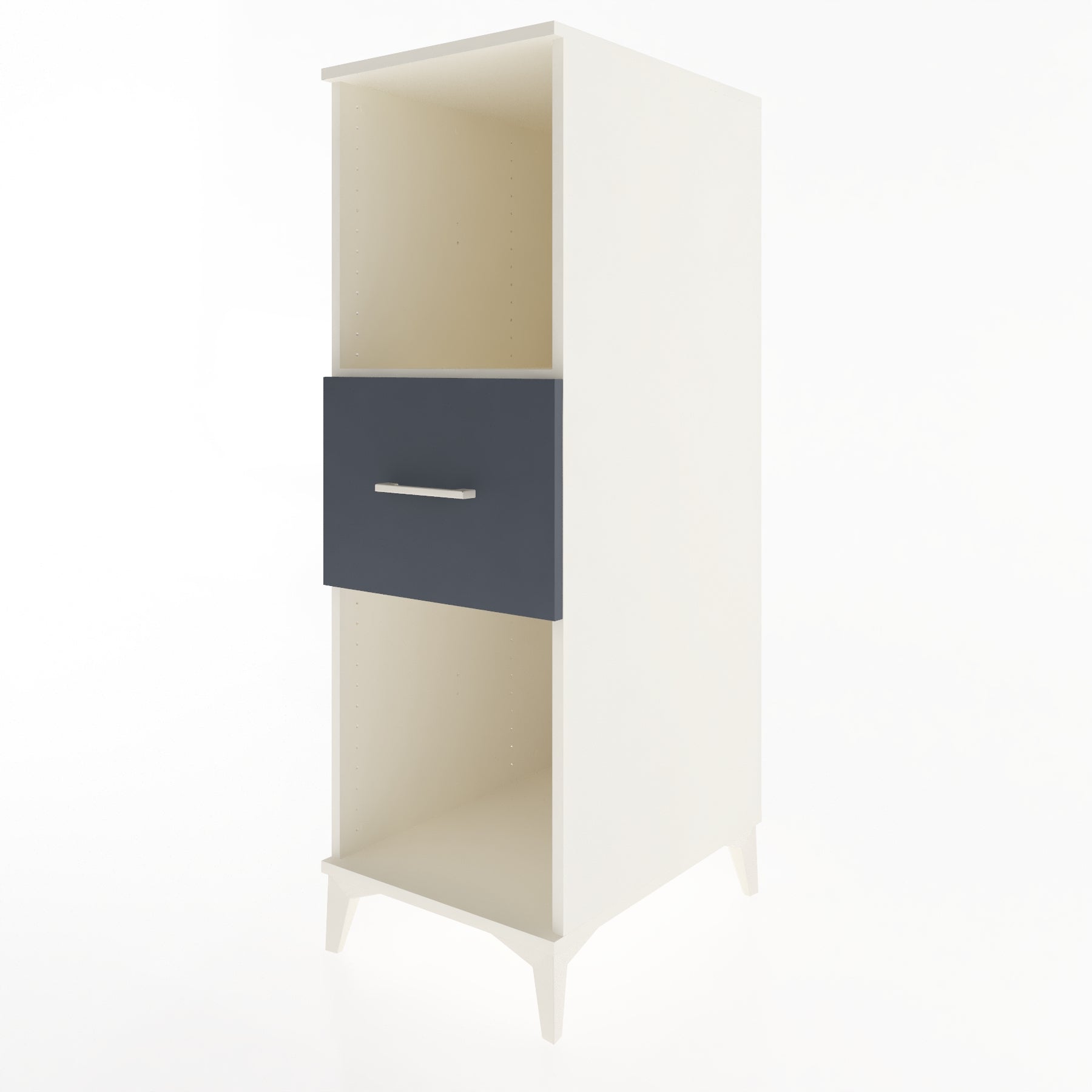 Woodntry Modular Cabinet Moonstone 44x59x122 cm with Drawers and Shelves CR69-1