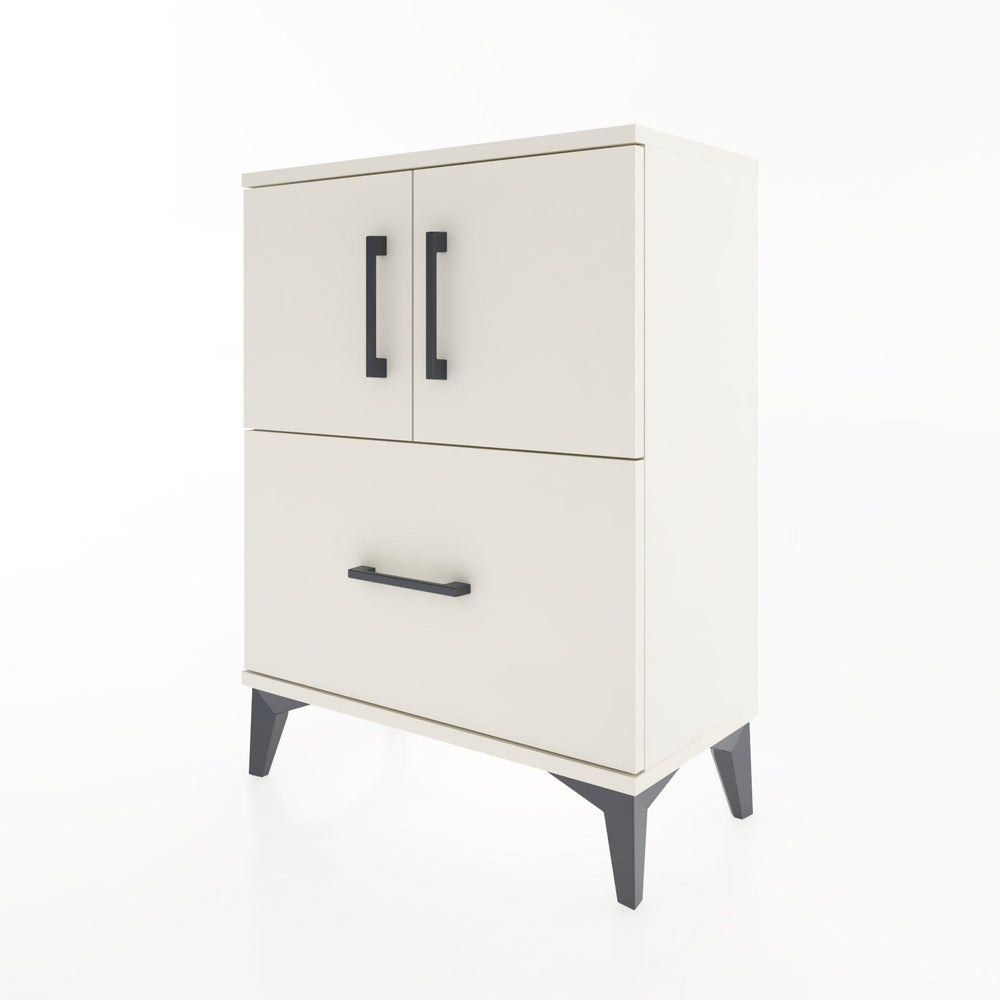 Woodntry Modular Nightstand Moonstone 60x30x68 cm with Cover and Drawer KC19-1