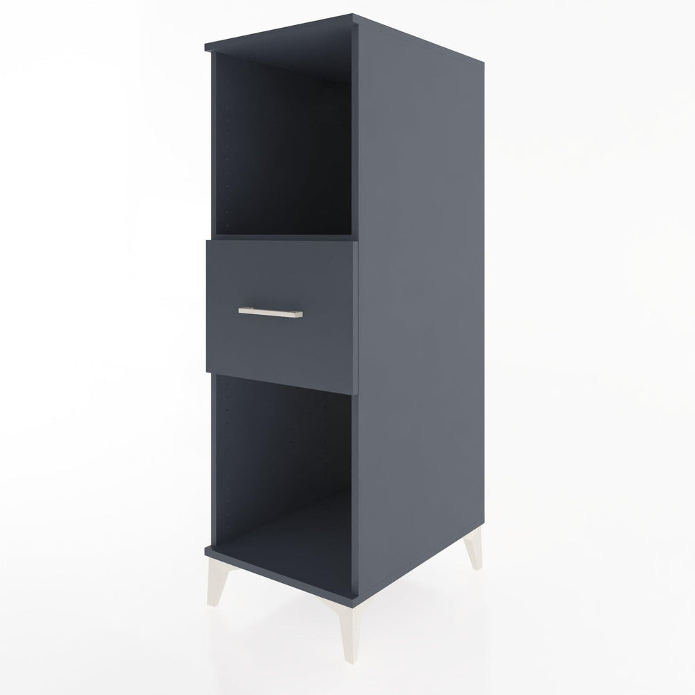 Woodntry Modular Cabinet Anthracite 44x30x122 cm with Drawers and Shelves CR69-2