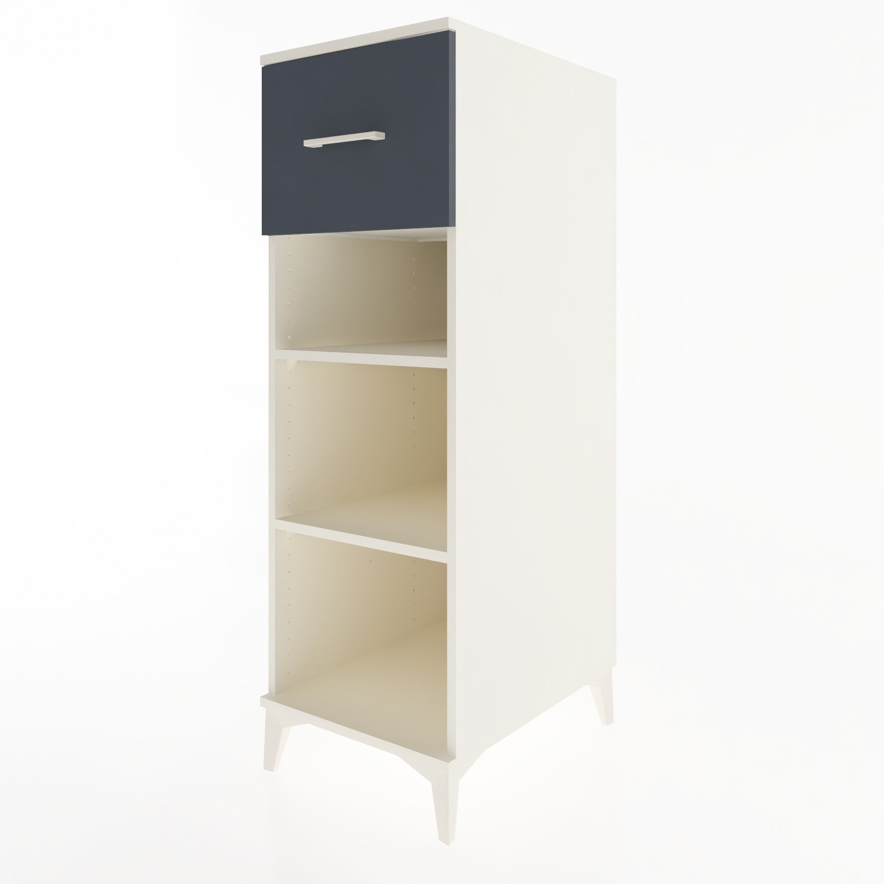Woodntry Modular Cabinet Moonstone 44x59x122 cm with Drawers and Shelves CR70-1