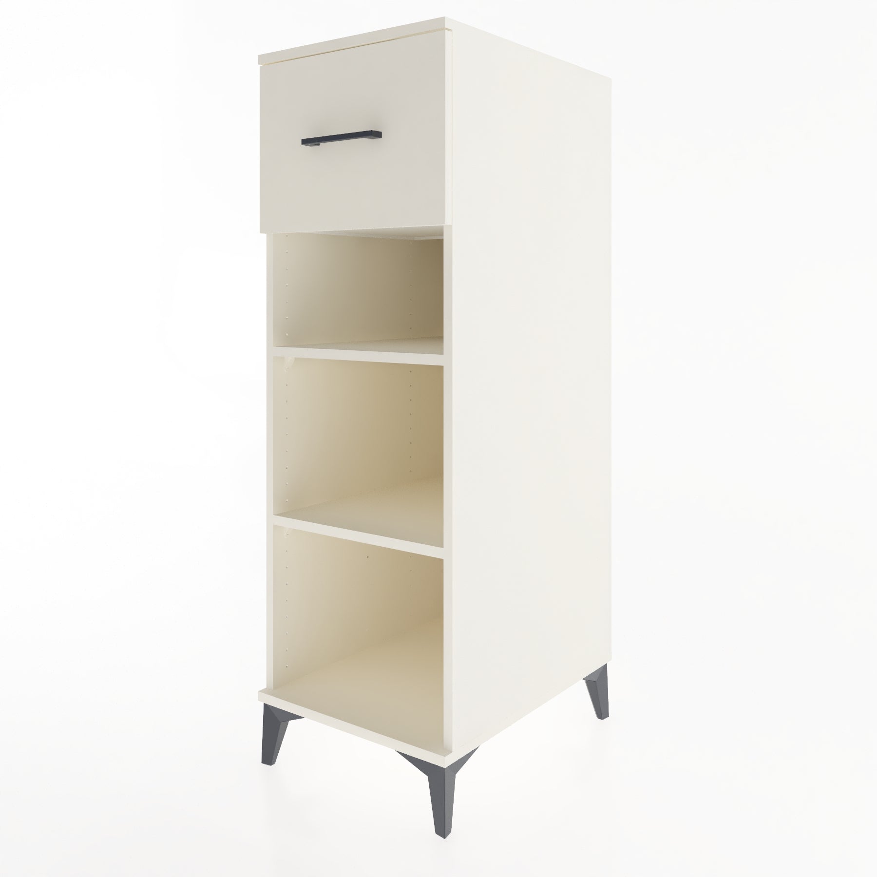 Woodntry Modular Cabinet Moonstone 44x59x122 cm with Drawers and Shelves CR70-1