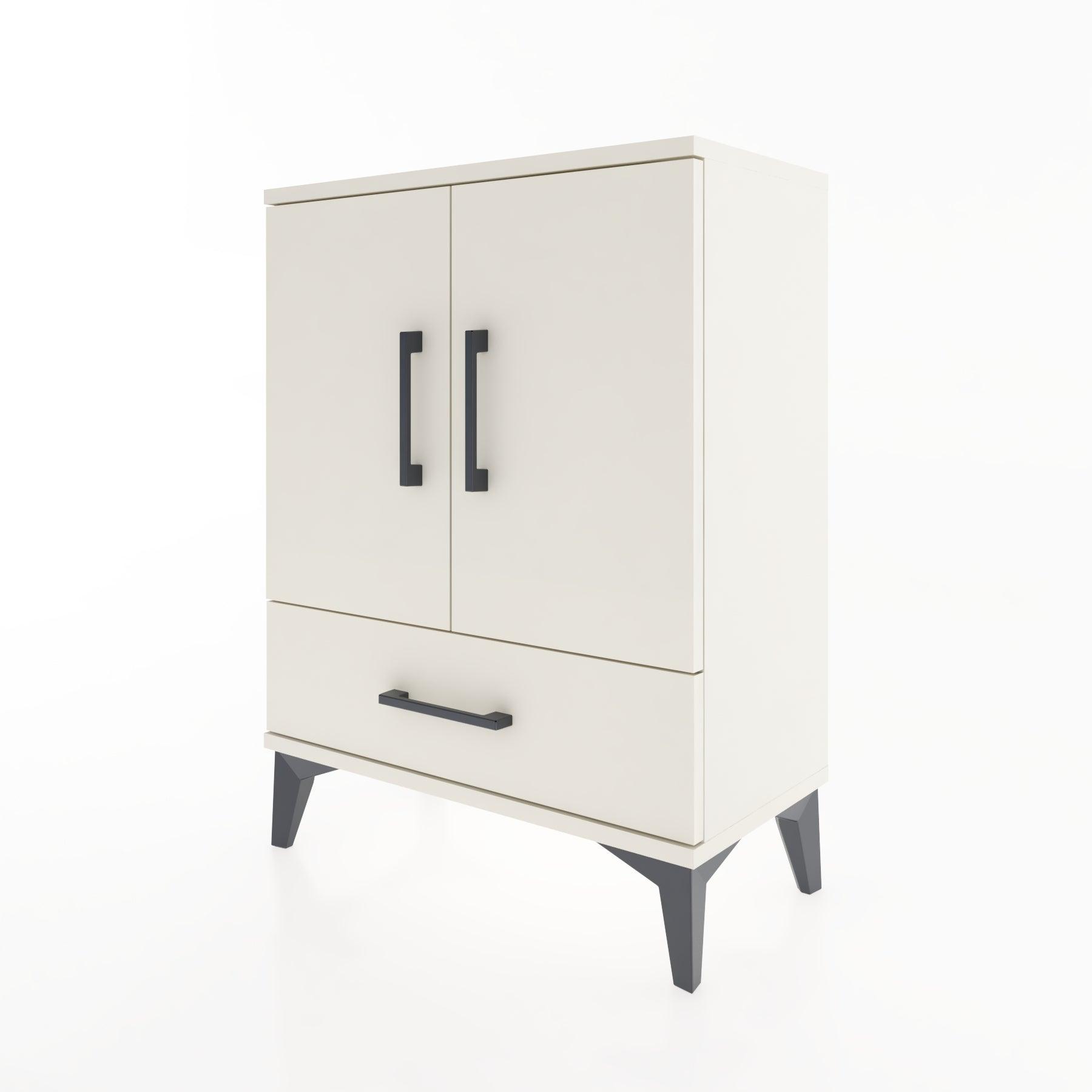 Woodntry Modular Nightstand Moonstone 60x30x68 cm with Cover and Drawer KC20-1