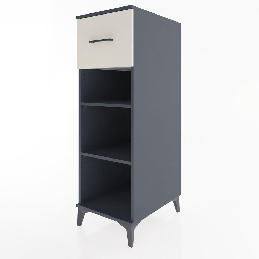 Woodntry Modular Cabinet Anthracite 44x30x122 cm with Drawers and Shelves CR70-2