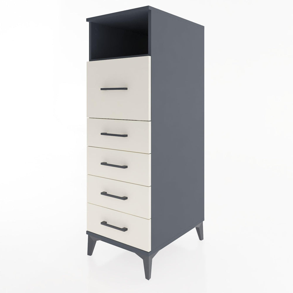 Woodntry Modular Cabinet Anthracite 44x59x122 cm with Drawers and Shelves CR20-2