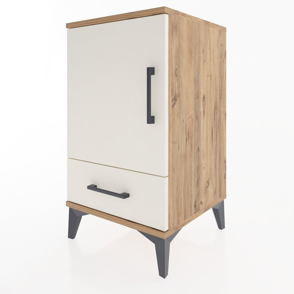 Woodntry Modular Nightstand Pine 44x44x68 cm with Cover and Drawer KC20-3