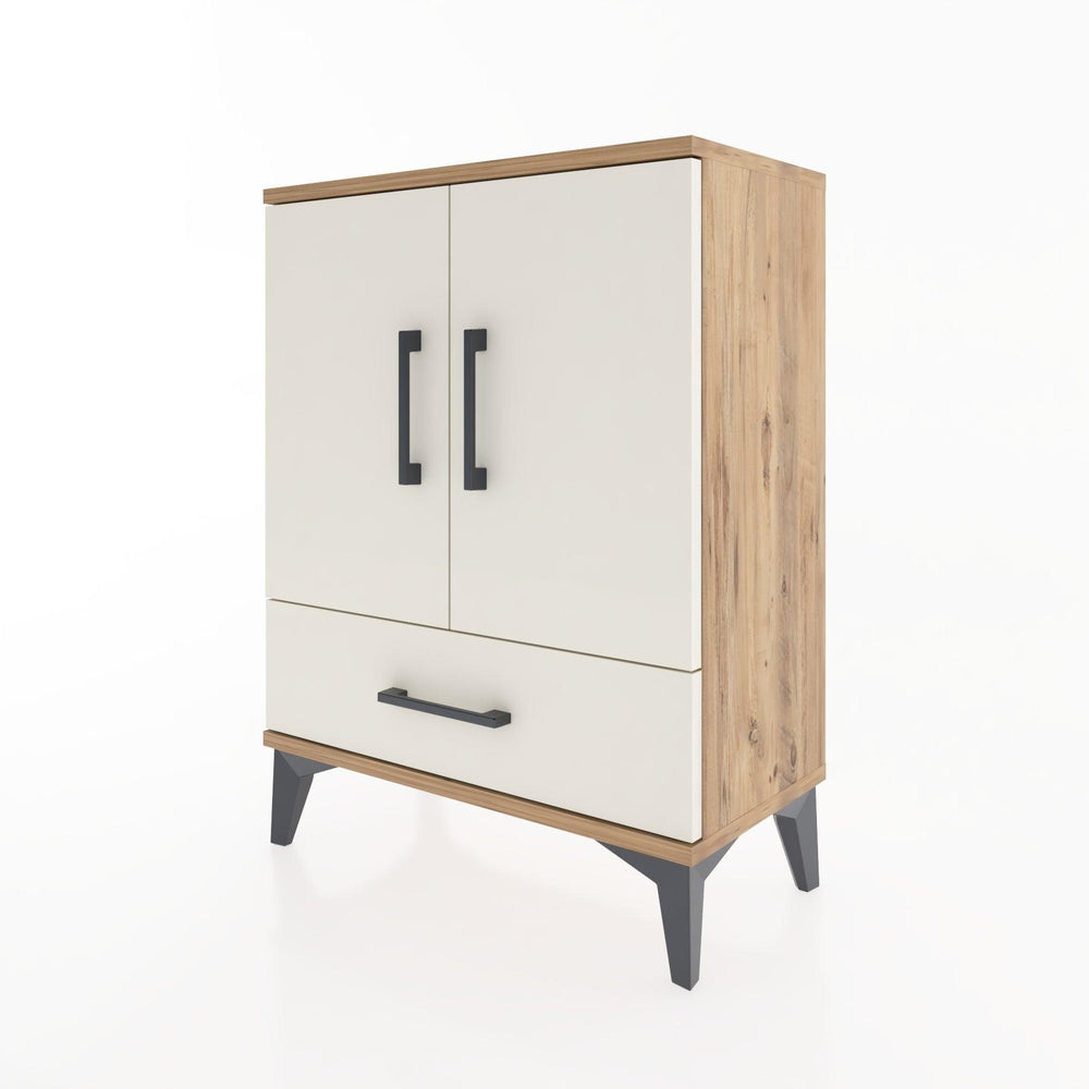 Woodntry Modular Nightstand Pine 60x30x68 cm with Cover and Drawer KC20-3