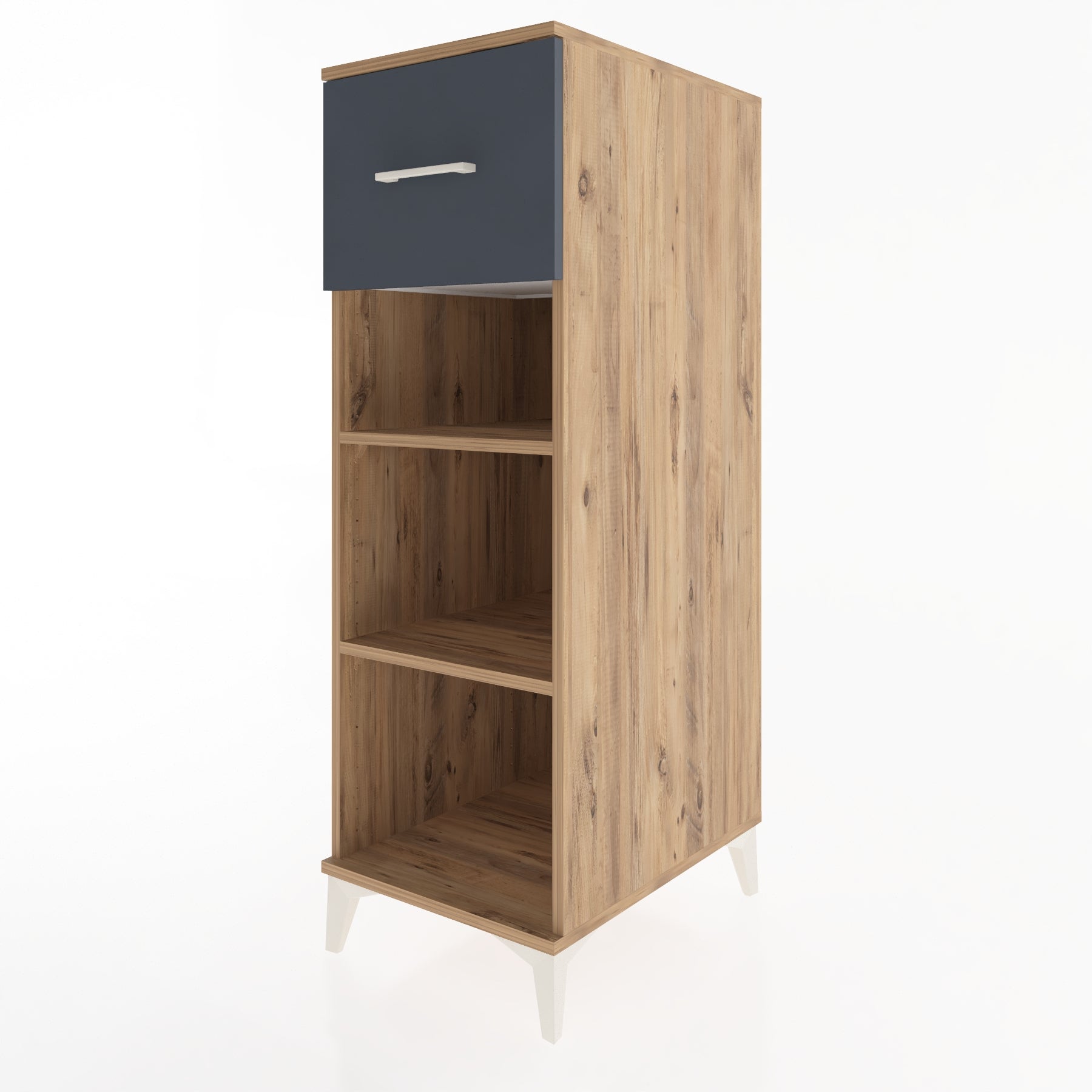 Woodntry Modüler Dolap Çam 44x59x122 cm Çekmeceli ve Raflı CR70-3