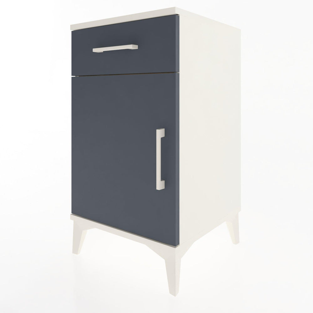 Woodntry Modular Nightstand Moonstone 44x44x68 cm with Cover and Drawer KC21-1