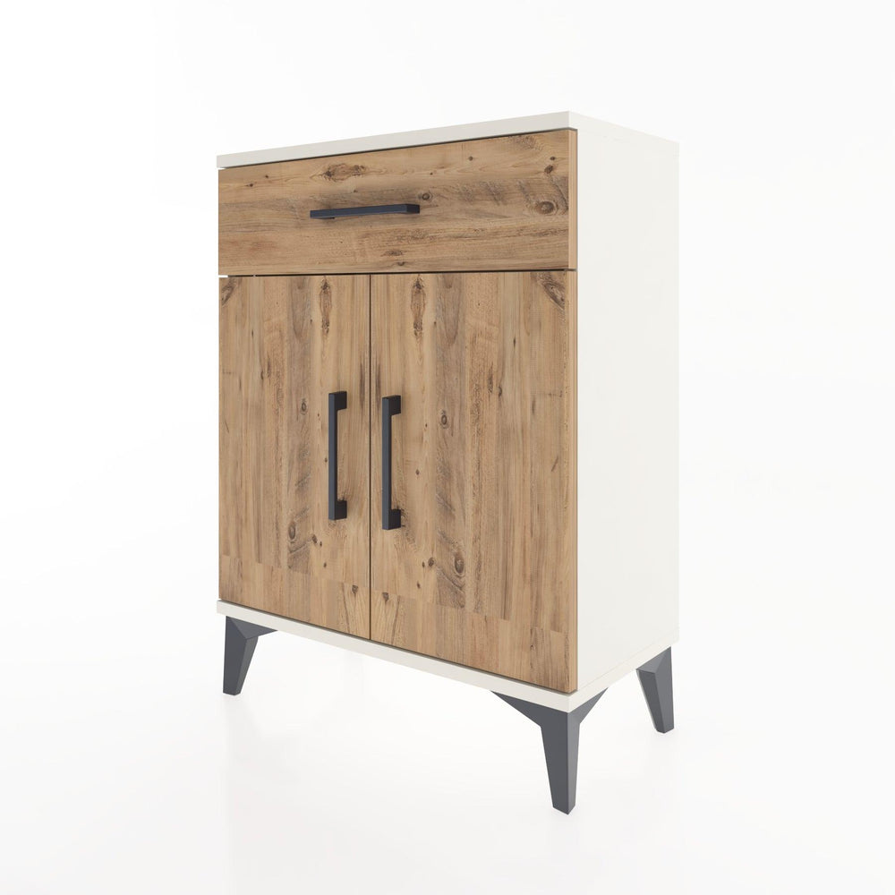 Woodntry Modular Nightstand Moonstone 60x30x68 cm with Cover and Drawer KC21-1
