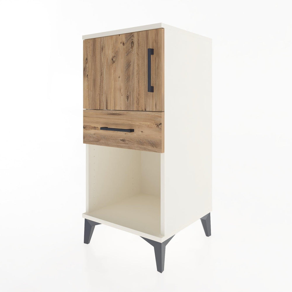 Woodntry Modular Nightstand Moonstone 44x44x84 cm Functional F43-1