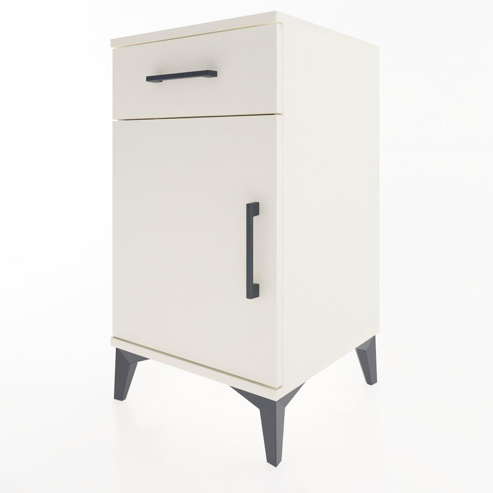 Woodntry Modular Nightstand Moonstone 44x44x68 cm with Cover and Drawer KC21-1