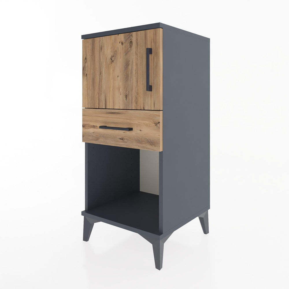 Woodntry Modular Nightstand Anthracite 44x44x84 cm Functional F43-2