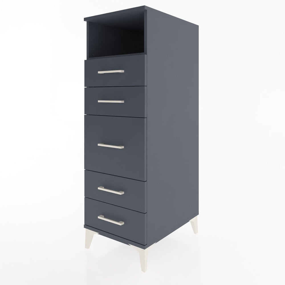 Woodntry Modular Cabinet Anthracite 44x59x122 cm with Drawers and Shelves CR21-2