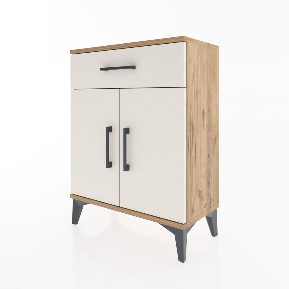 Woodntry Modular Nightstand Pine 60x30x68 cm with Cover and Drawer KC21-3