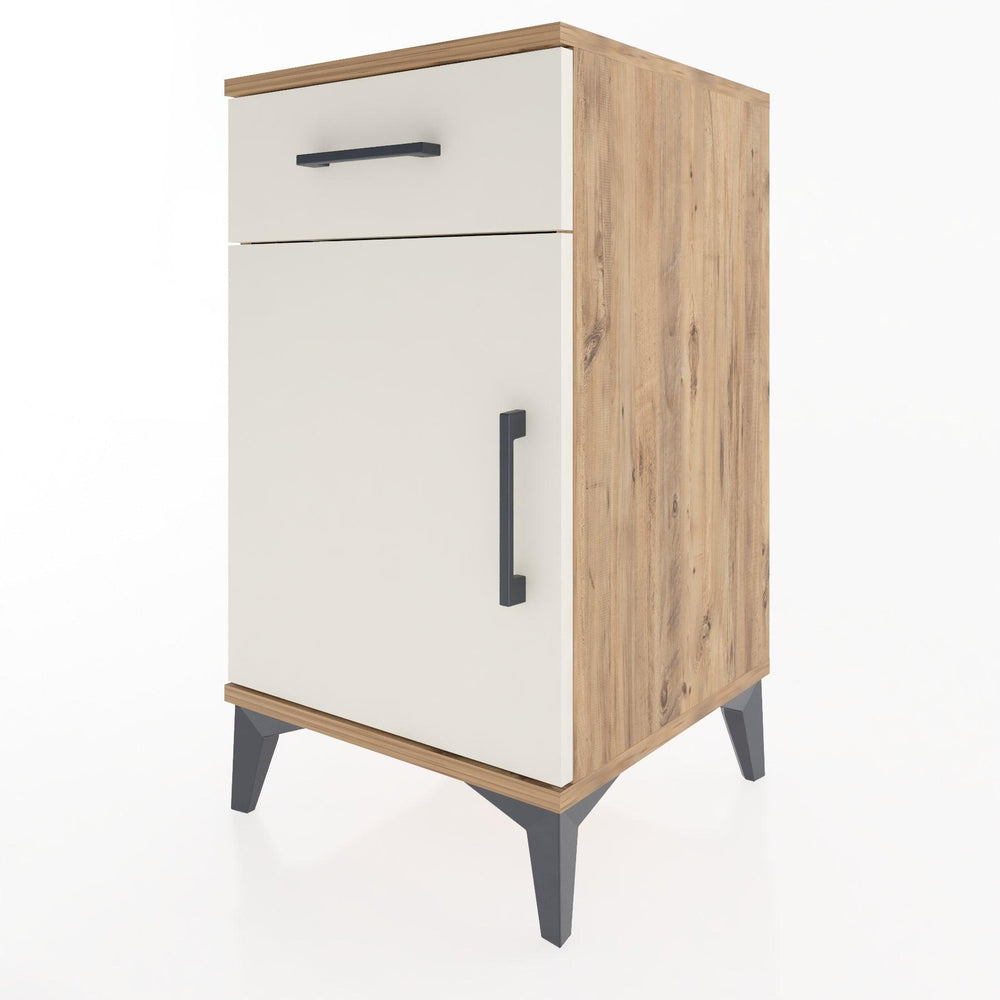 Woodntry Modular Nightstand Pine 44x44x68 cm with Cover and Drawer KC21-3