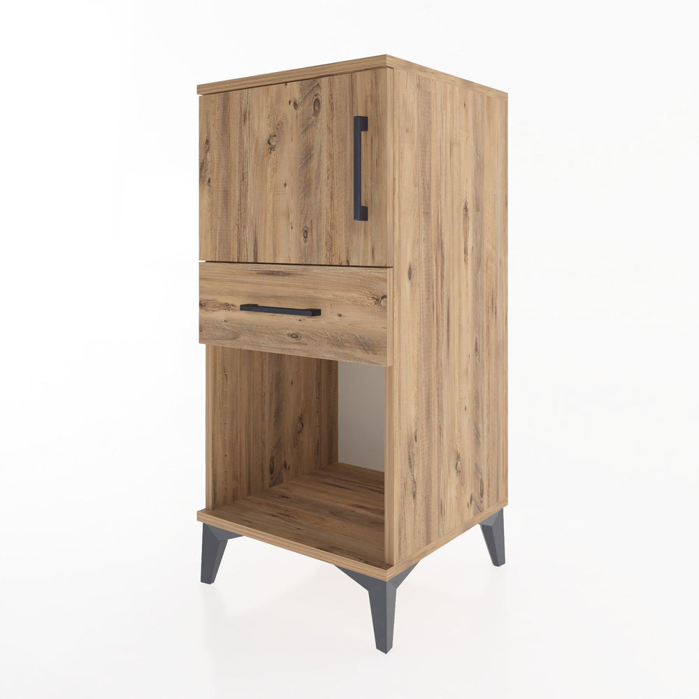 Woodntry Modüler Komodin Çam 44x44x84 cm Fonksiyonel F43-3