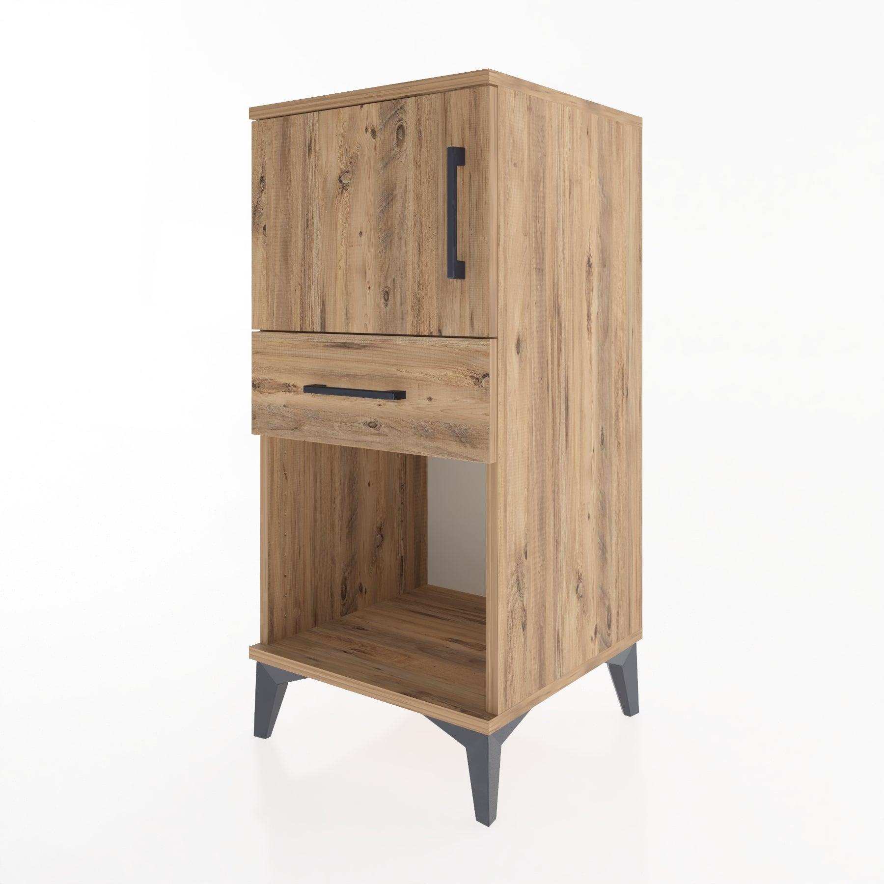 Woodntry Modular Nightstand Pine 44x44x84 cm Functional F43-3