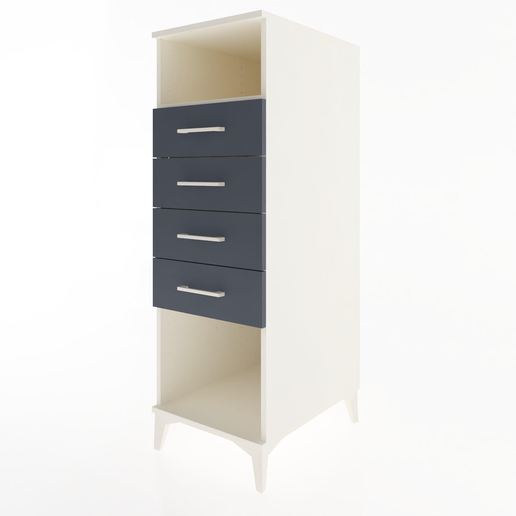 Woodntry Modular Cabinet Moonstone 44x59x122 cm with Drawers and Shelves CR122-1