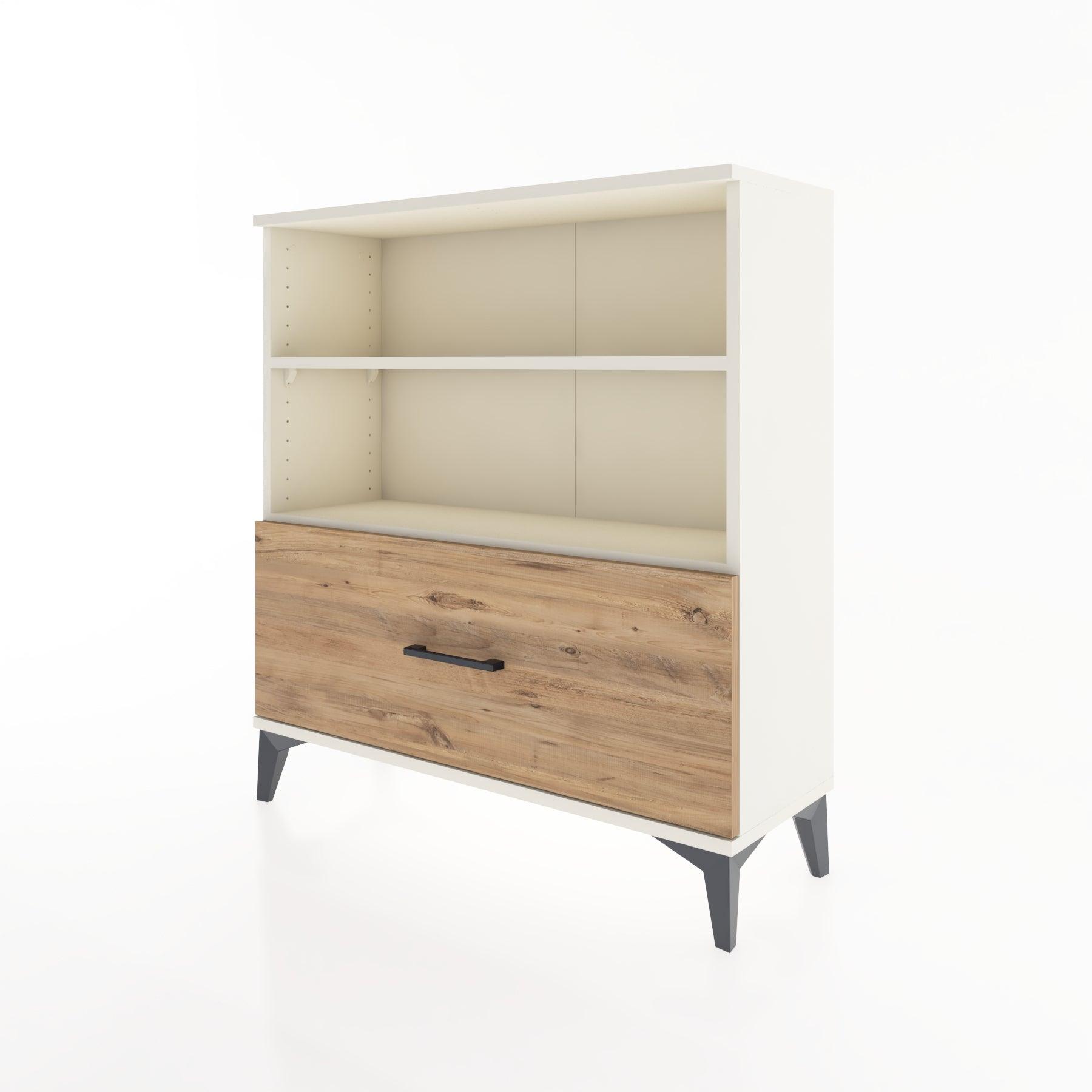 Woodntry Modular Dresser Moonstone 88x30x84 cm with Drawers and Shelves CR22-1