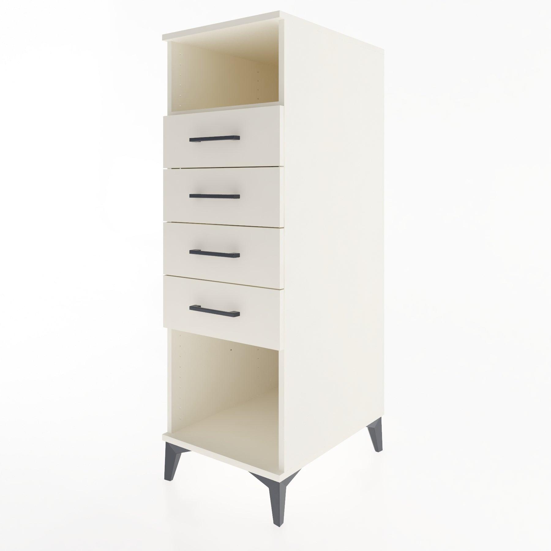 Woodntry Modular Cabinet Moonstone 44x59x122 cm with Drawers and Shelves CR122-1