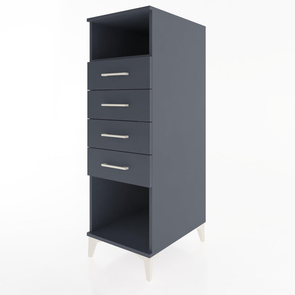 Woodntry Modular Cabinet Anthracite 44x30x122 cm with Drawers and Shelves CR122-2