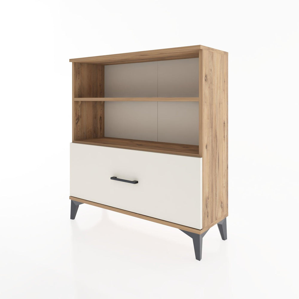 Woodntry Modüler Şifonyer Çam 88x30x84 cm Çekmeceli ve Raflı CR22-3