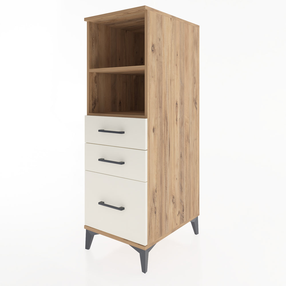 Woodntry Modular Cabinet Pine 44x59x122 cm with Drawers and Shelves CR72-3