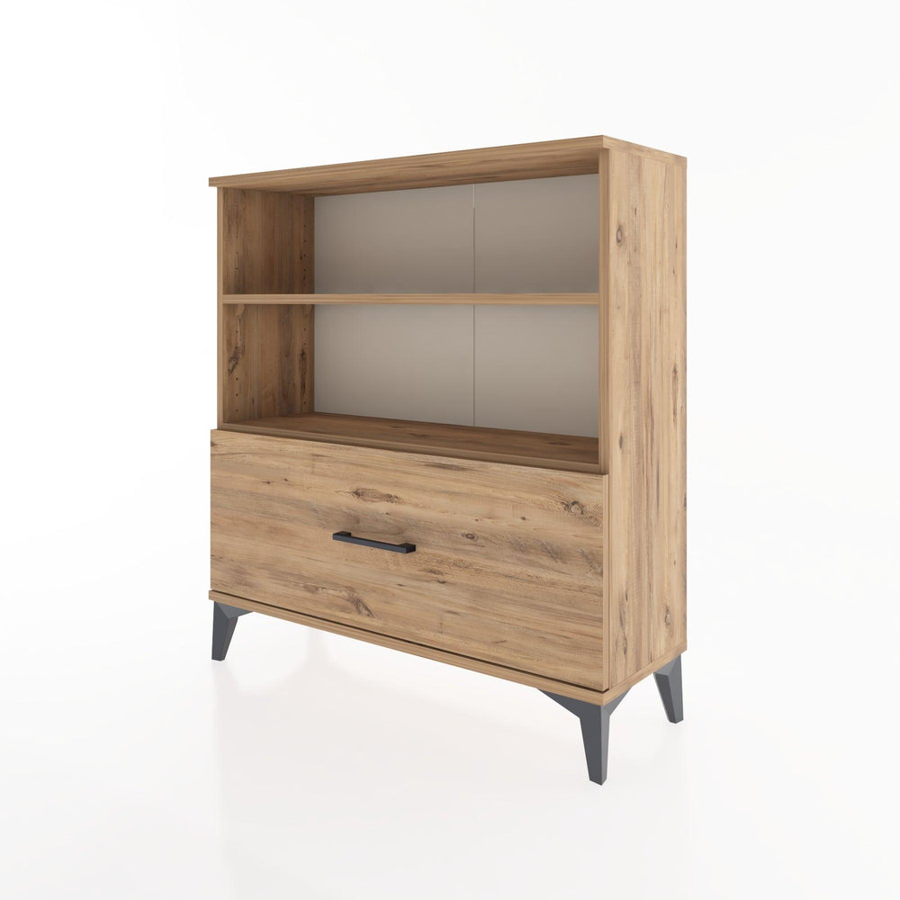 Woodntry Modüler Şifonyer Çam 88x30x84 cm Çekmeceli ve Raflı CR22-3