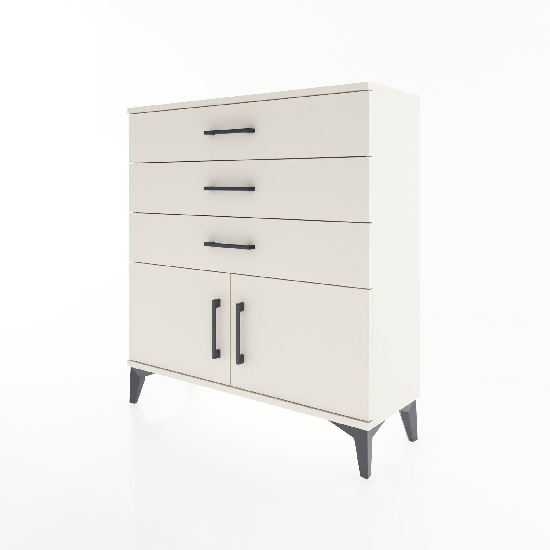 Woodntry Modular Dresser Moonstone 88x30x84 cm with Cover and Drawer KC23-1