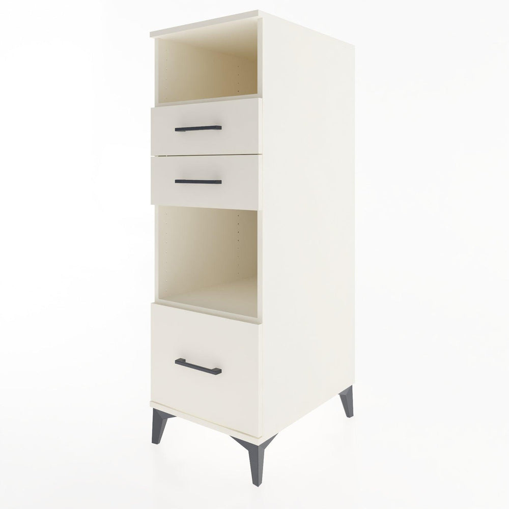 Woodntry Modular Cabinet Moonstone 44x30x122 cm with Drawers and Shelves CR73-1