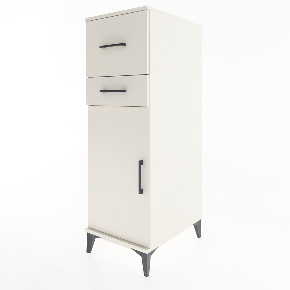 Woodntry Modular Cabinet Moonstone 44x30x122 cm with Doors and Drawers KC23-1