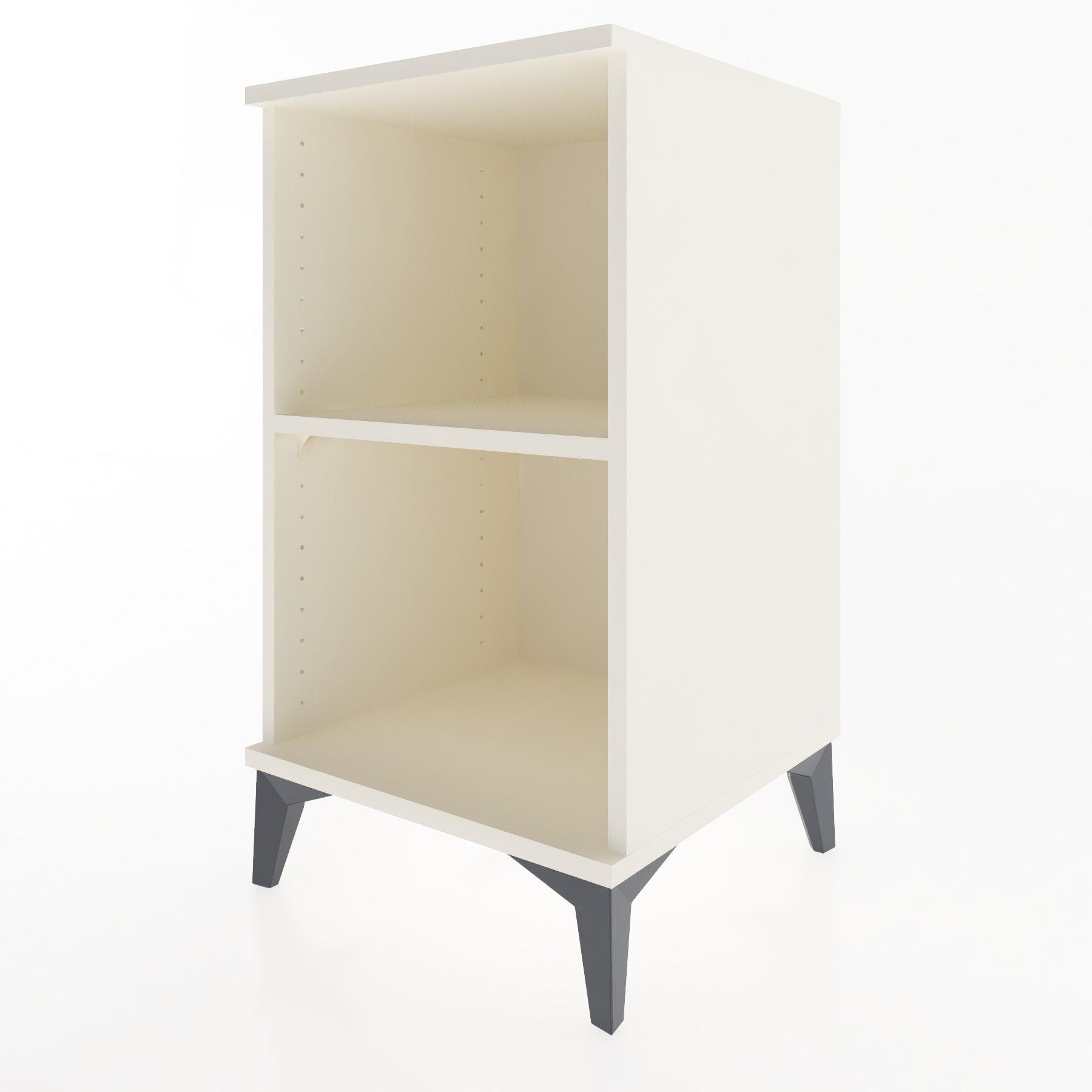 Woodntry Modular Nightstand Moonstone 44x44x68 cm with Shelf R23-1