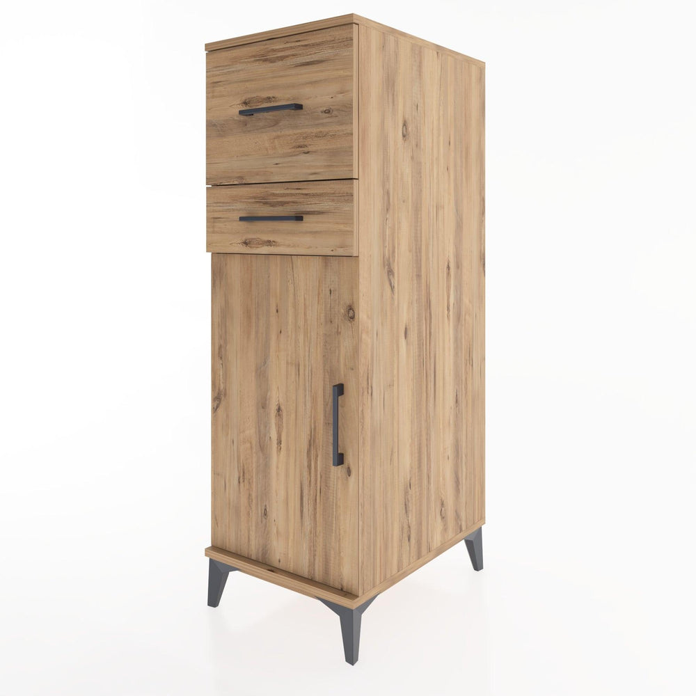Woodntry Modular Cabinet Pine 44x59x122 cm with Doors and Drawers KC23-3