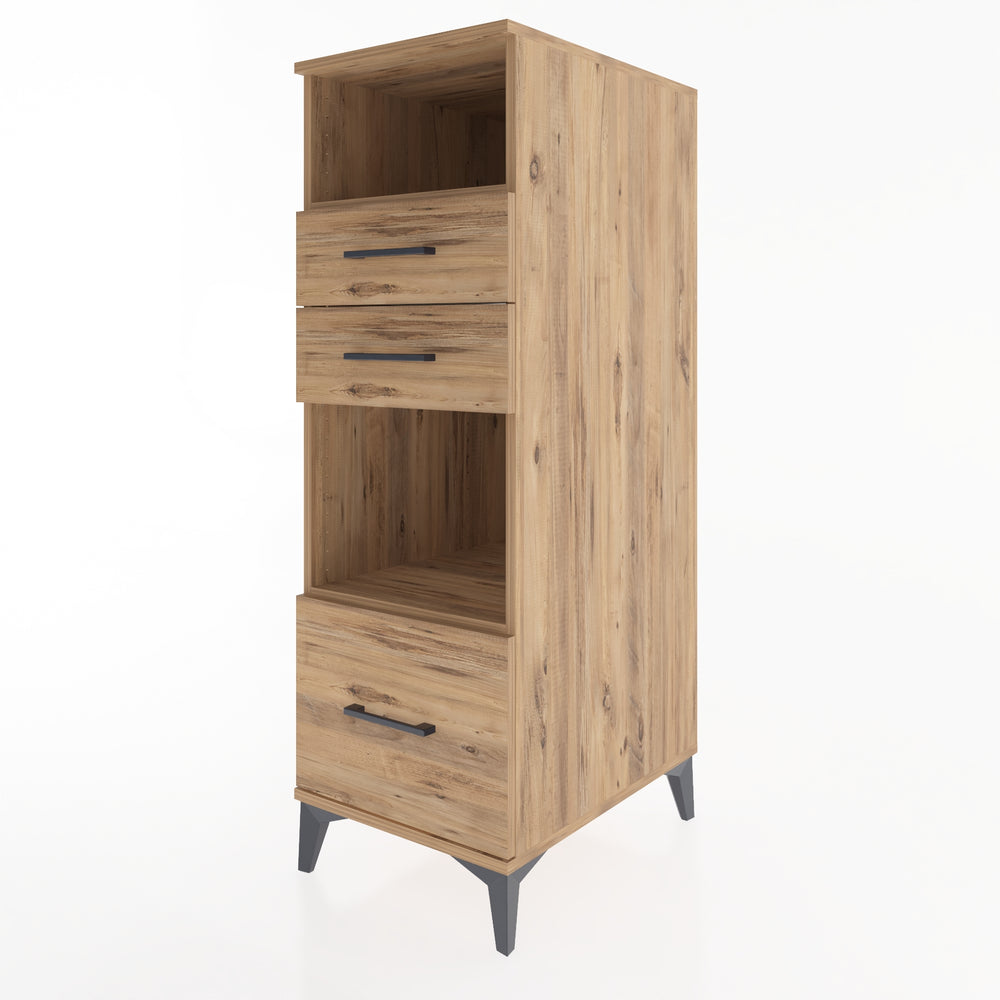 Woodntry Modular Cabinet Pine 44x59x122 cm with Drawers and Shelves CR73-3