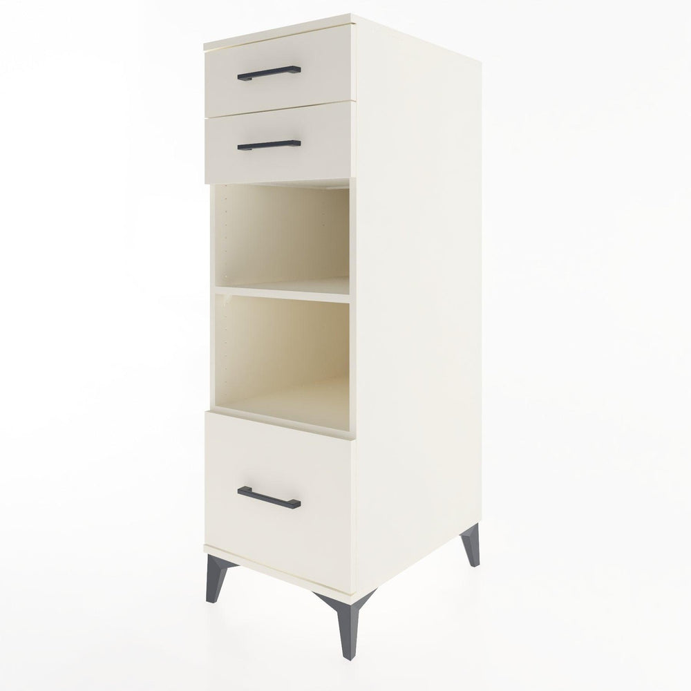 Woodntry Modular Cabinet Moonstone 44x30x122 cm with Drawers and Shelves CR74-1