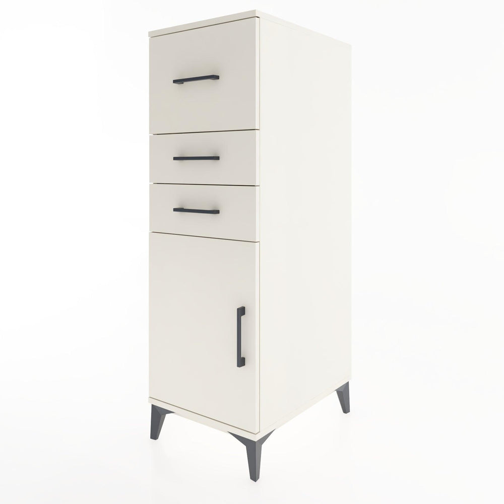 Woodntry Modüler Dolap Aytaşı 44x59x122 cm Kapaklı ve Çekmeceli KC24-1