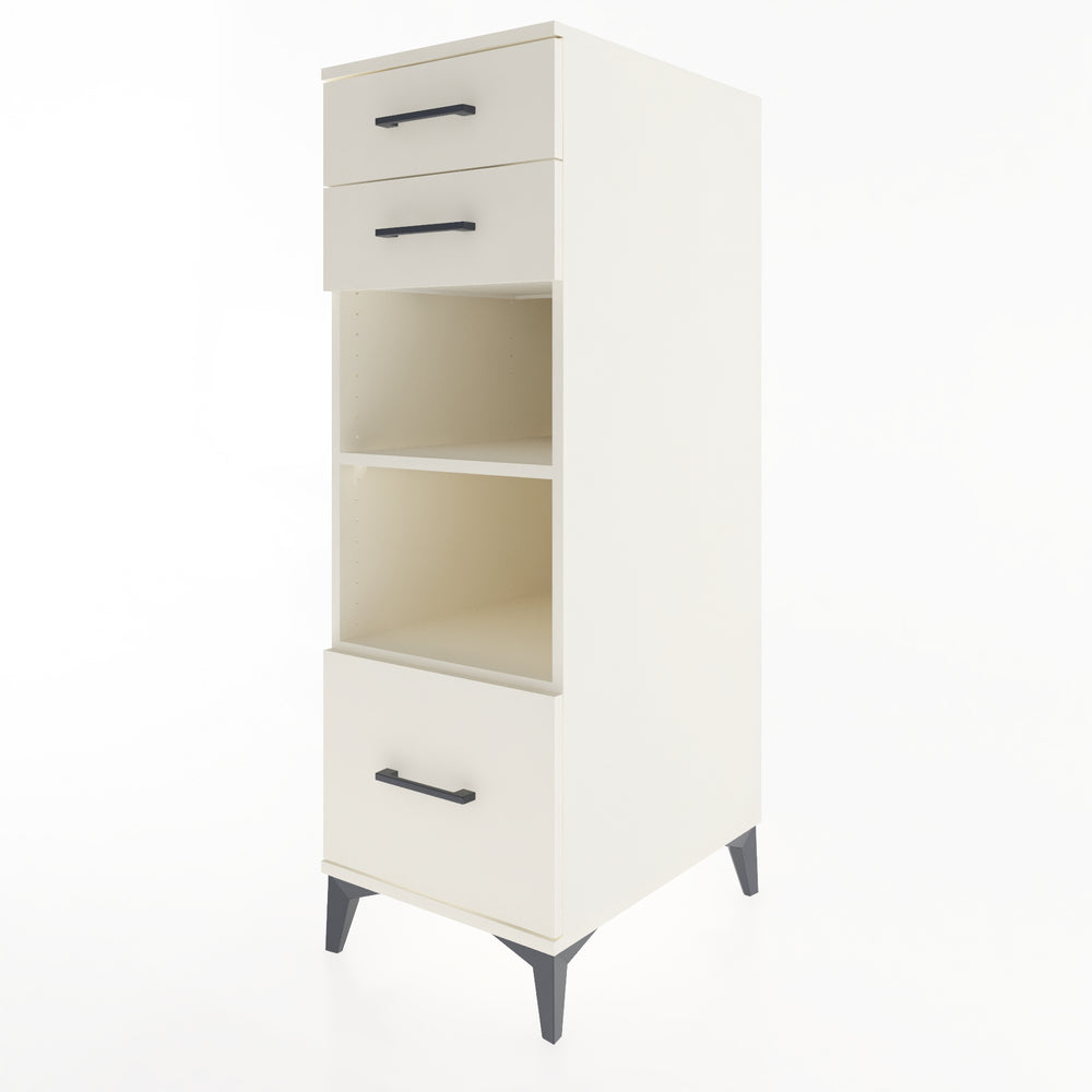 Woodntry Modüler Dolap Aytaşı 44x59x122 cm Çekmeceli ve Raflı CR74-1