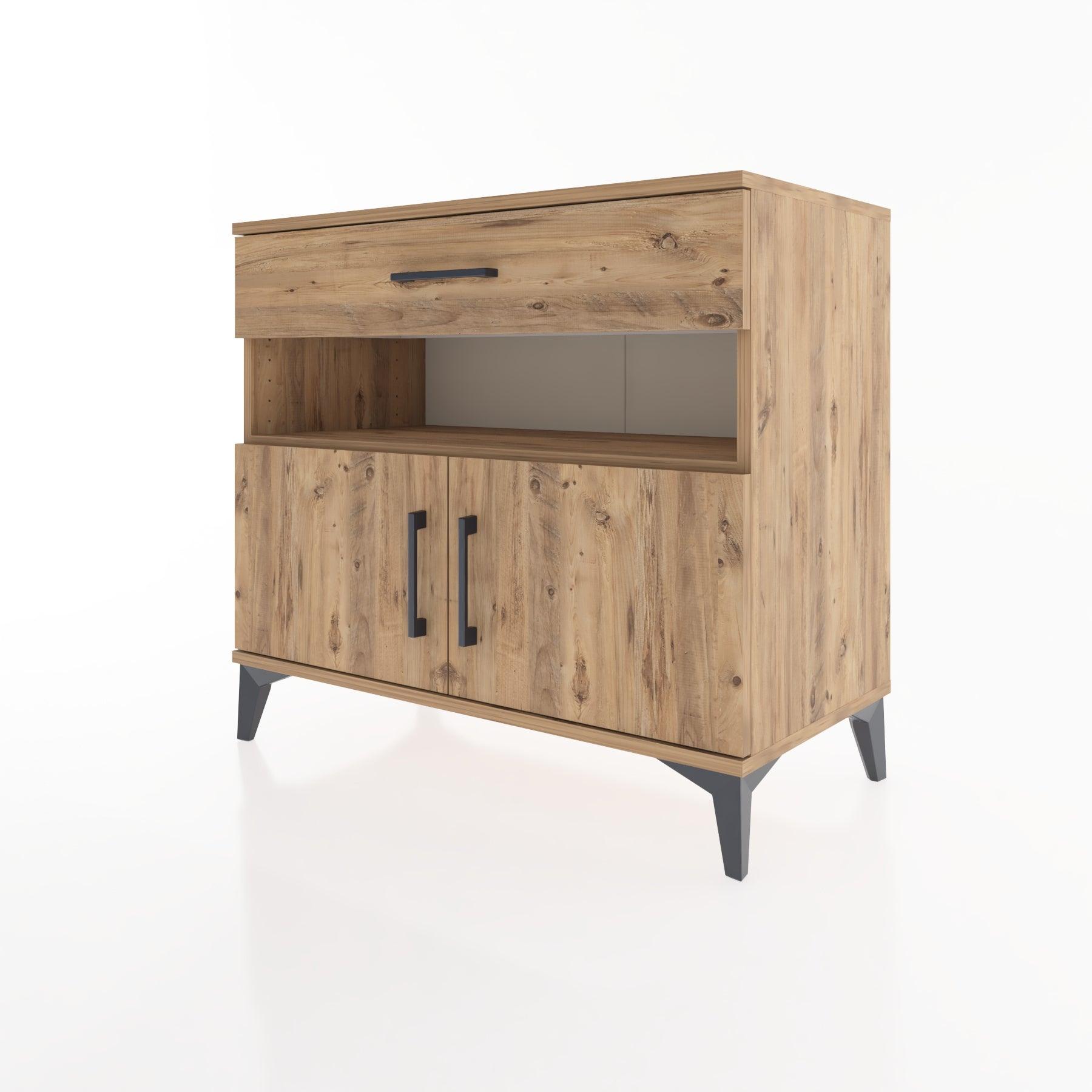 Woodntry Modüler Şifonyer Çam 88x44x68 cm Fonksiyonel F24-3