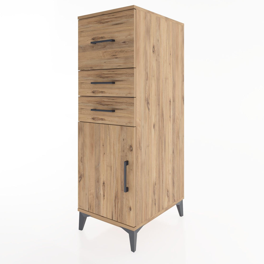 Woodntry Modular Cabinet Pine 44x59x122 cm with Doors and Drawers KC24-3