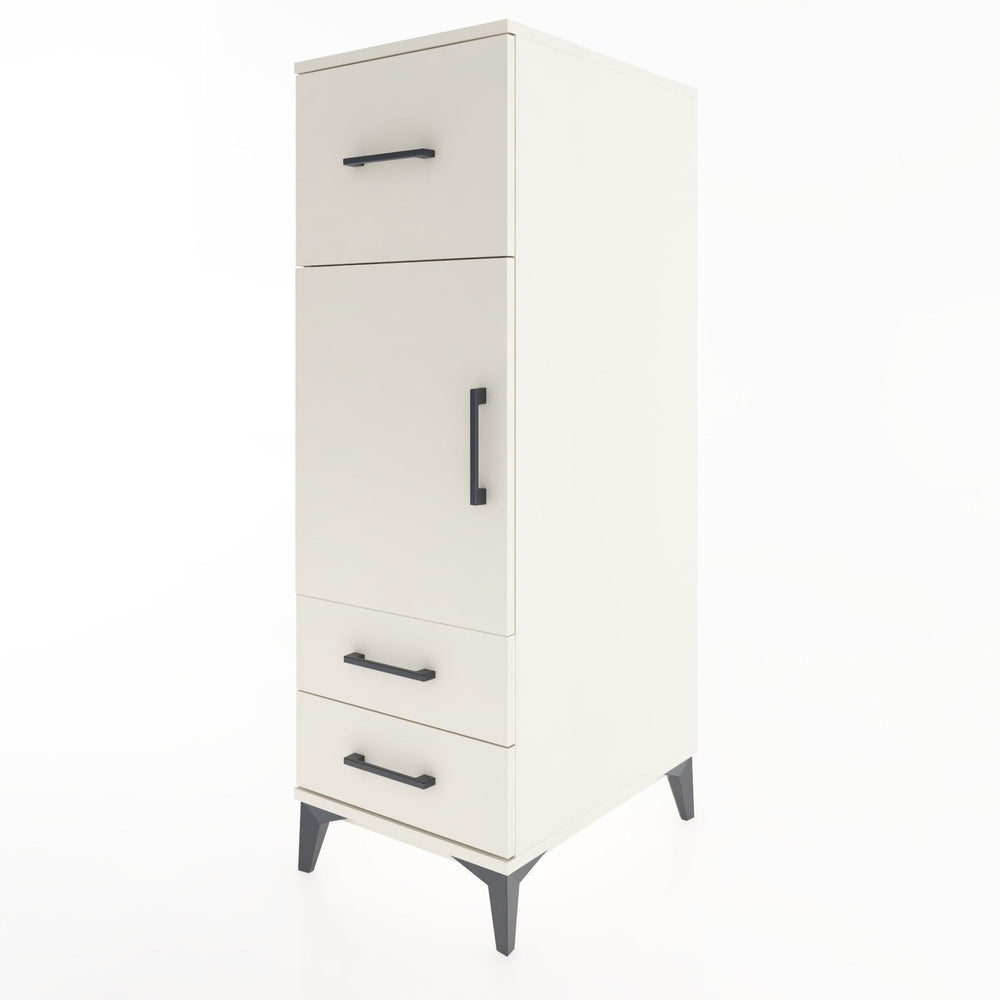 Woodntry Modüler Dolap Aytaşı 44x59x122 cm Kapaklı ve Çekmeceli KC26-1