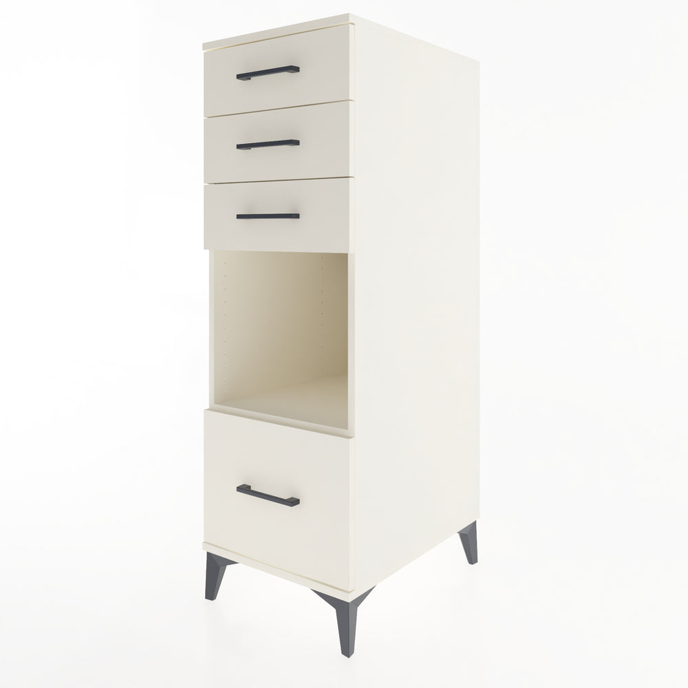 Woodntry Modular Cabinet Moonstone 44x59x122 cm with Drawers and Shelves CR76-1